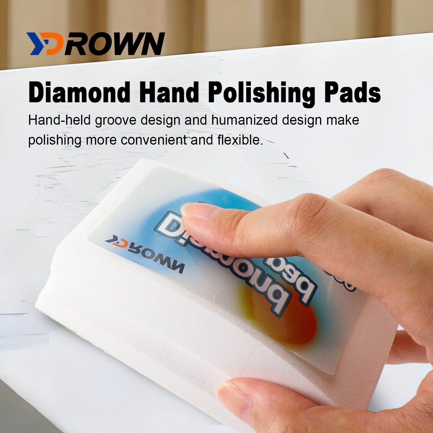 Resin Diamond Hand Polishing Pads for Stone Glass Ceramic Marble Granite Fine