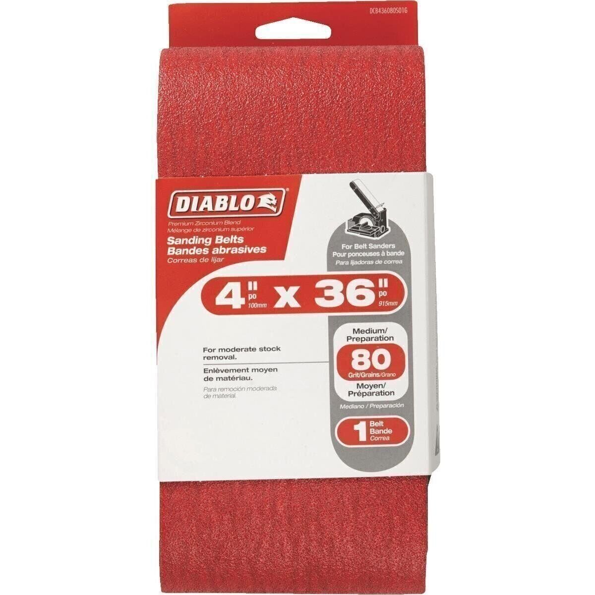Diablo 4X36 80G Sanding Belt