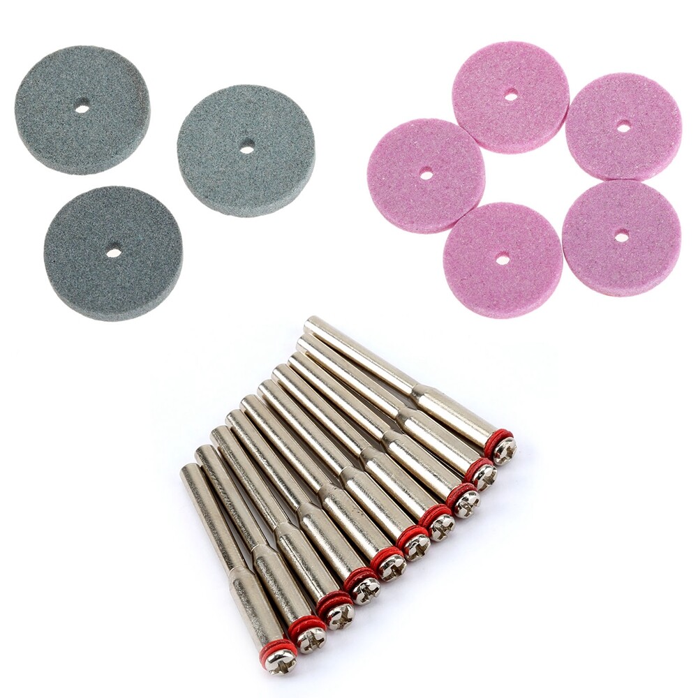 20mm Diamond Drill Grinding Buffing Wheel Polishing Pad Abrasive Disc+Mandrel