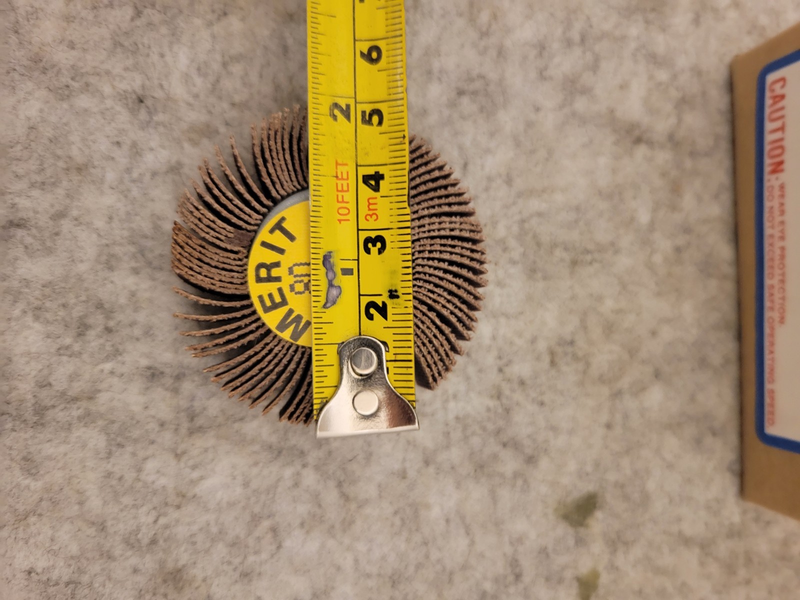 MERIT Miniature Flap Grinding Wheel 80 GRIT GRIND-O-FLEX THREAD 33002 Box Of 10