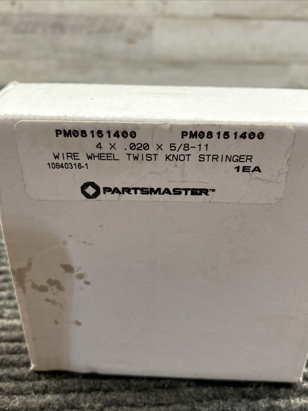 Partsmaster PM08151400 Wire Wheel Twist Knot Stringer 4x.020×5/8-11