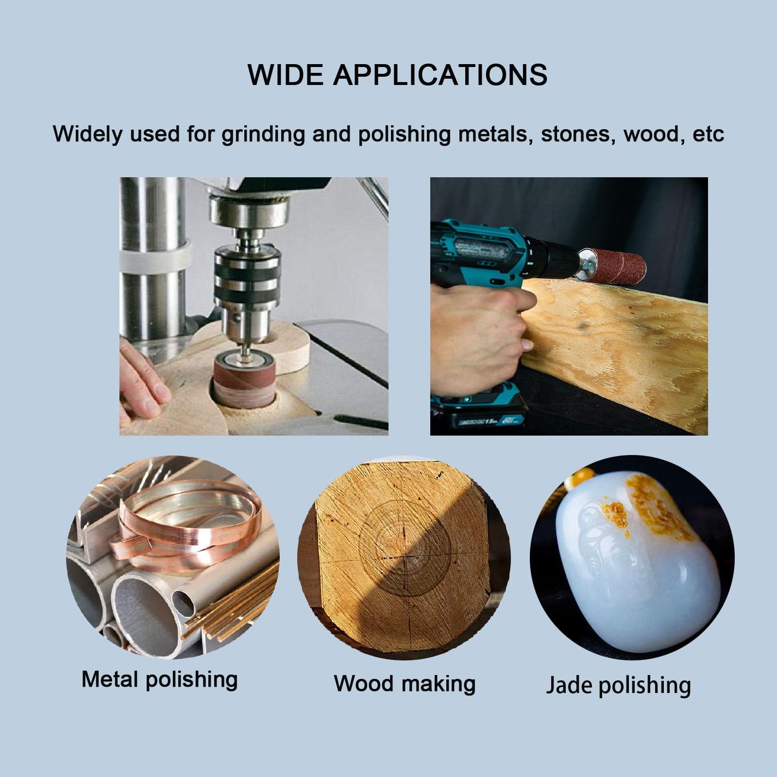 Sanding Drum Kit and Sleeves Set for Drill or Drill Press,2”Long Sanding Drum…
