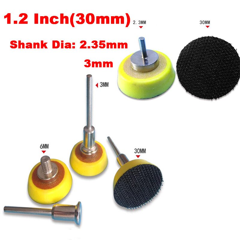 1.2” 30mm Hook&Loop Backing Backed Pad Plate for Sanding Polishing Sander Discs