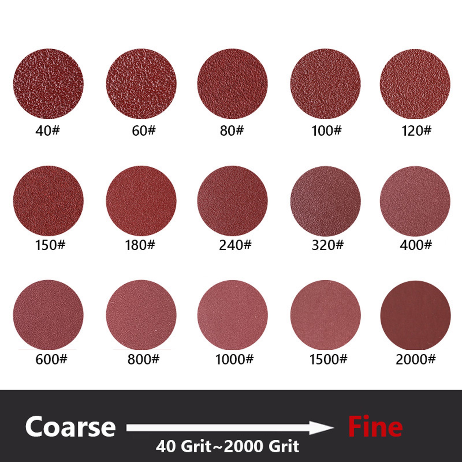 225mm 9″ Sanding Discs 40 – 600 Grit Orbital Sander 8 Hole Pads Premium quality