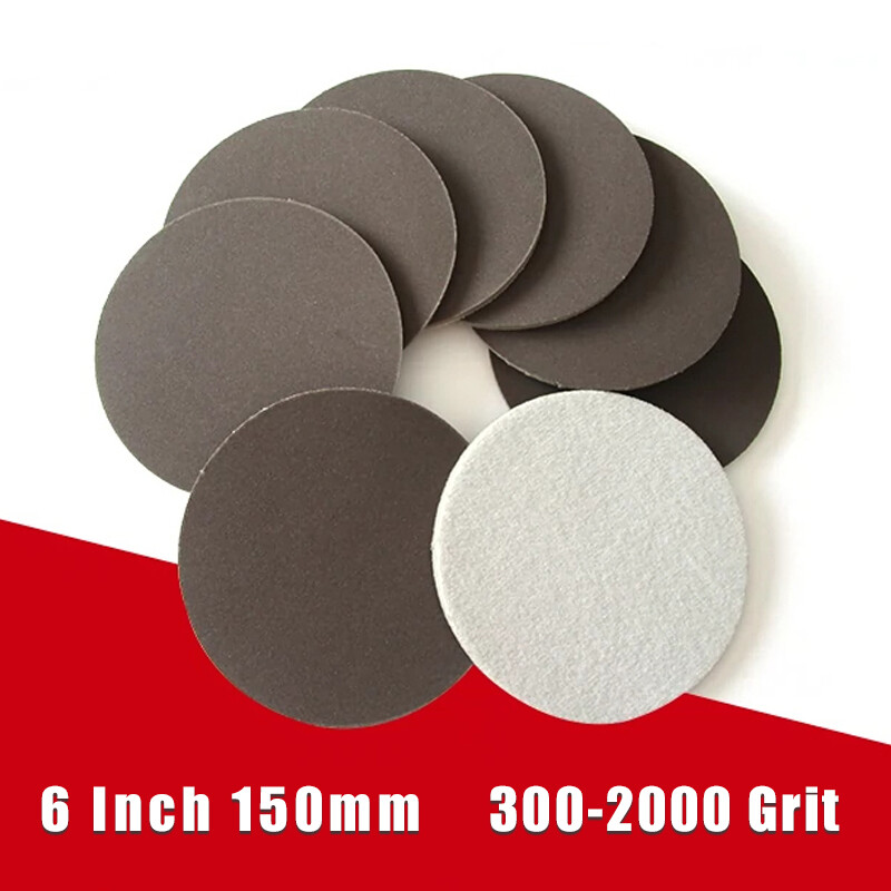 6 Inch 150mm Wet And Dry Sponge Sandpaper Foam Sanding Discs Pads 300-2000 Grit