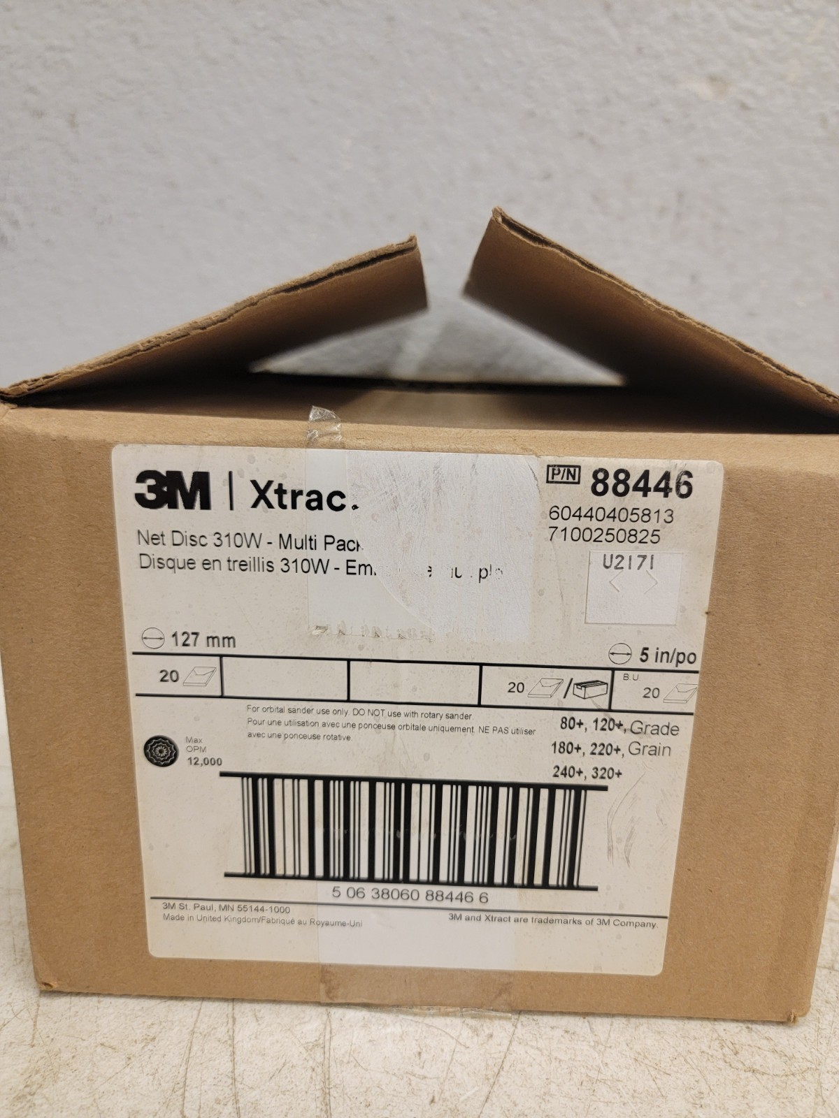 3M Xtract Net Disc 310W, Multi-Grade, 5 in x NH, Die 500X Multi Pack/20Cases/12