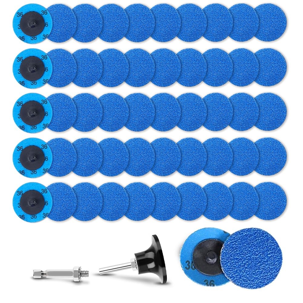 50Pcs 2 inch RType Quick Change Zirconia Surface Conditioning Sanding Discs S…