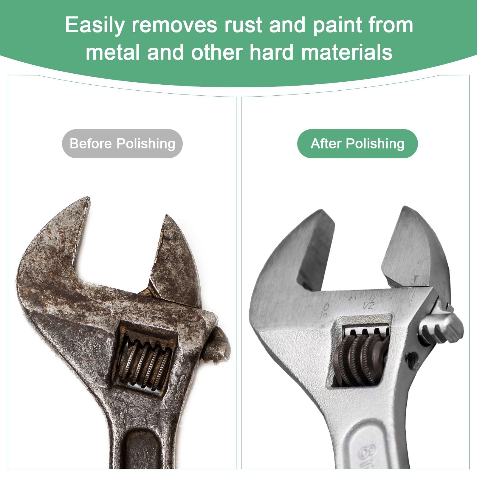 M METERXITY 5Pack Abrasive Mounted Stone Grinding Bits, 1/4 in6mm Shank Alumi…