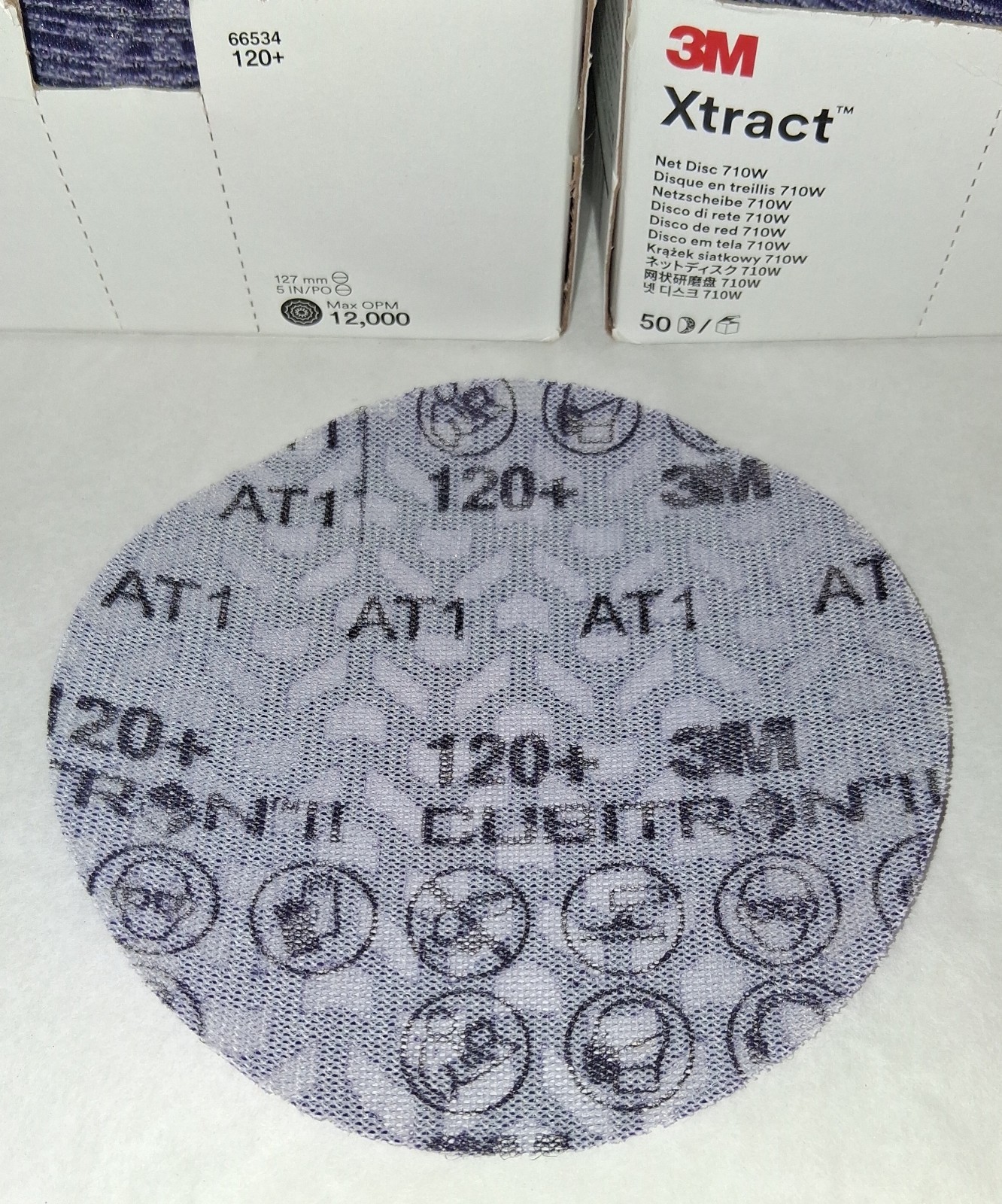 3M Xtract 710W – 66534 – 120+ Orbital Sanding Disks – 2 Boxes of 50 Each