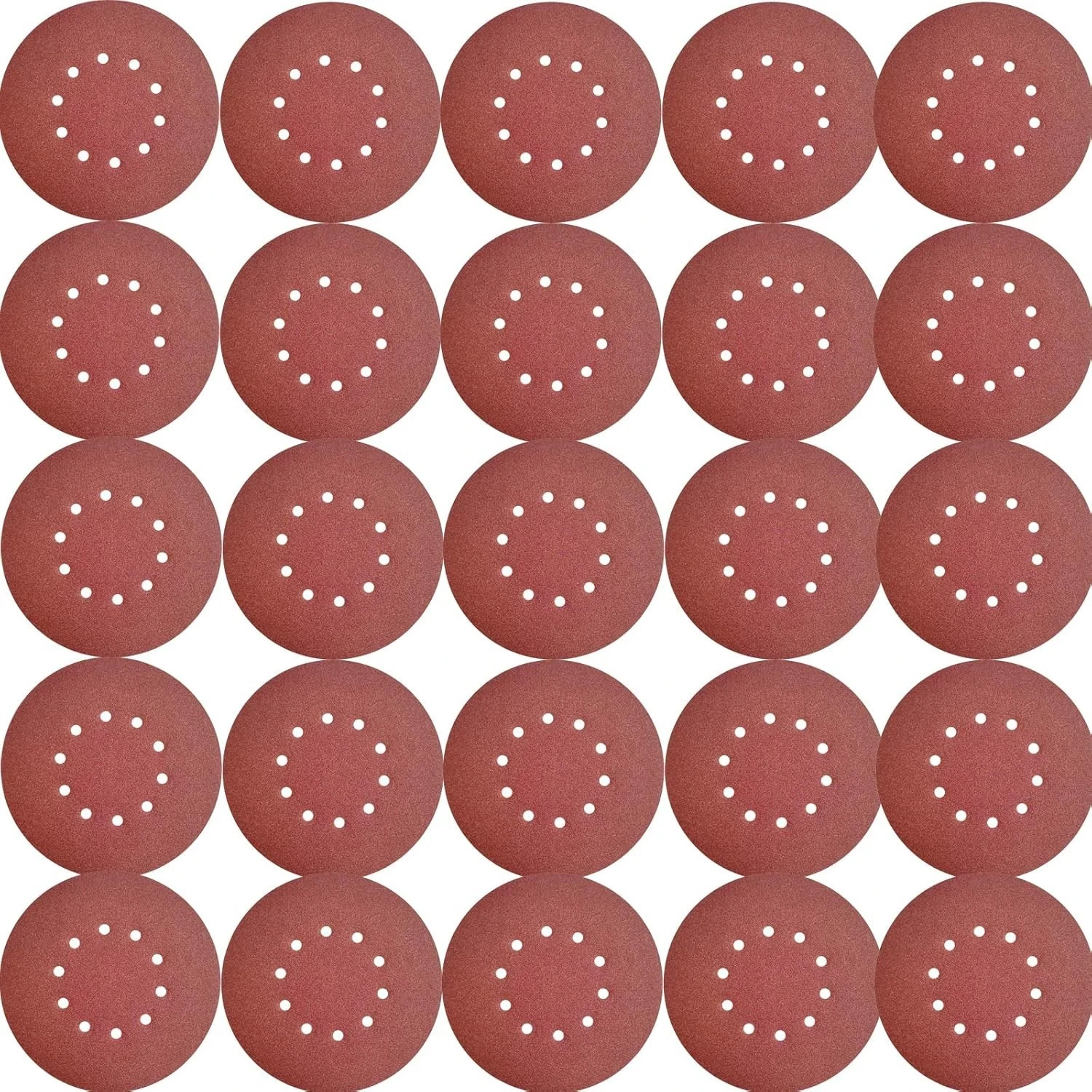 50 Pack 9-Inch 10 Hole 120 Grit Hook-and-Loop Drywall Sandpaper – Aluminum…