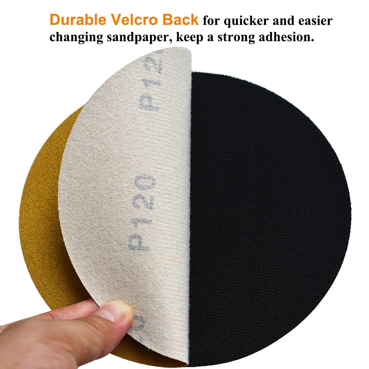 SATC 50PACK 125mm 5 Inch sandpaper Hook and Loop Grip Sanding Discs Grit 800