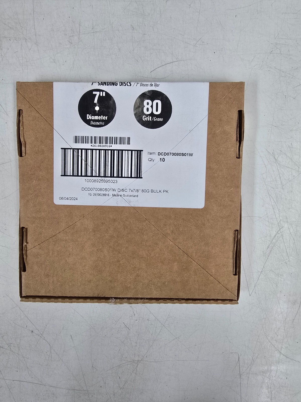 Diablo 7 in. 80-Grit Edger Disc with Hook and Lock Backing (10-Pack)