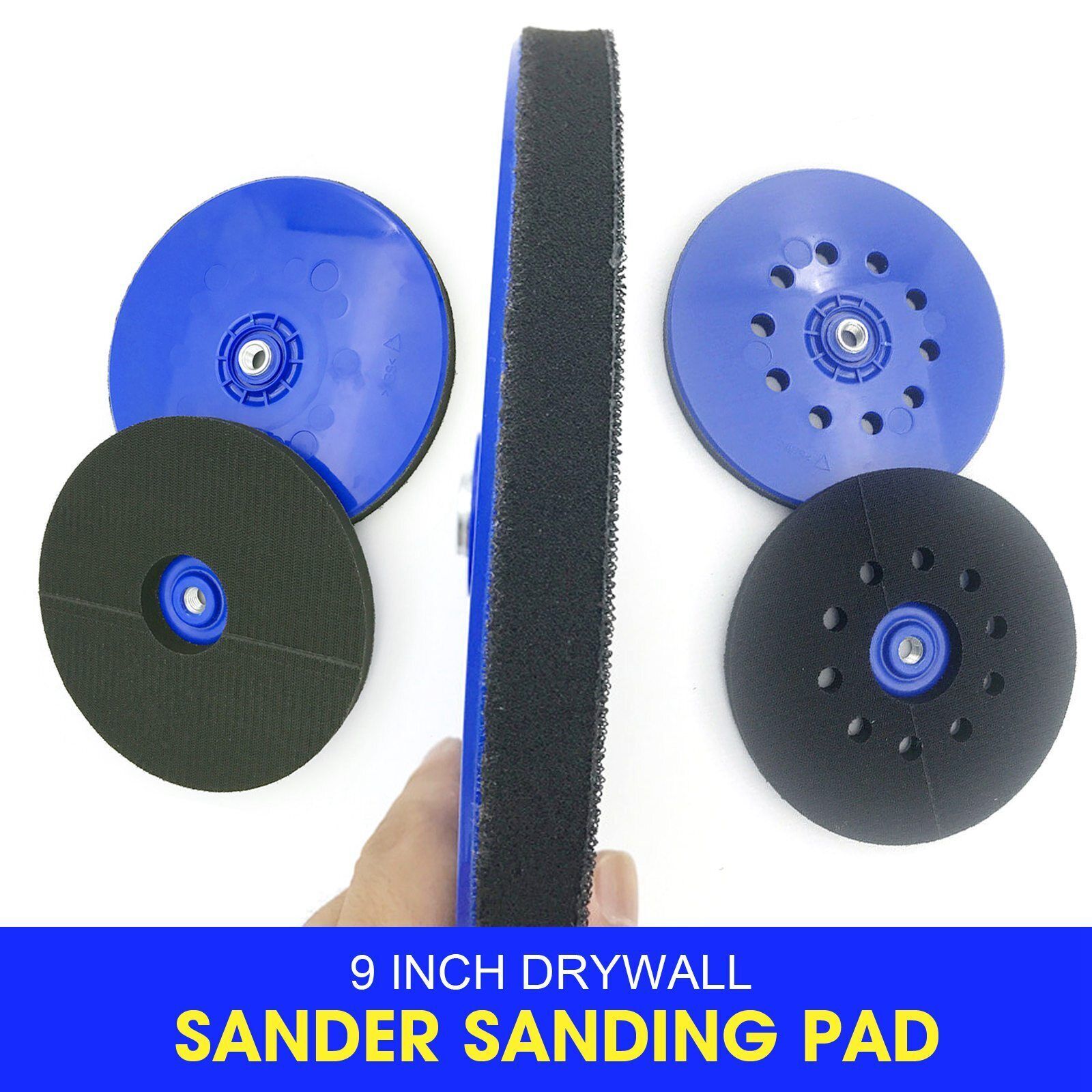 9 Inch Drywall Sander Sanding Pad Replacement Dustless Sanding Disk Backup Pads