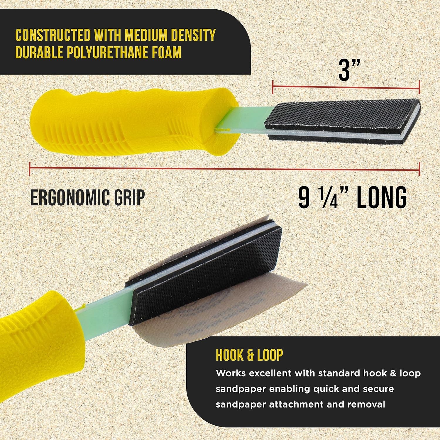 Contour Hand Sanding File Set with 40 Sandpapers for Wood Metal Auto Shape