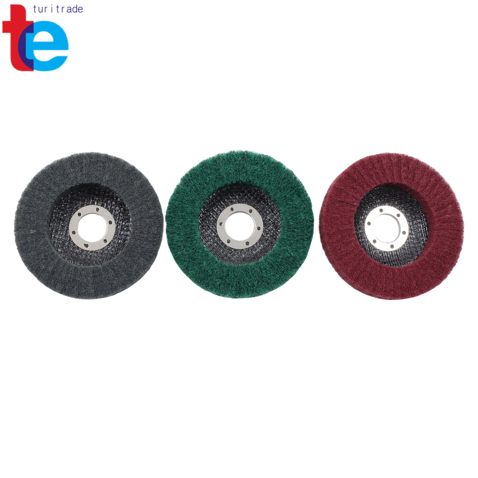 15 Pcs 4-1/2″ Scour Flap Discs 180/320/600 Grit – Paint & Rust Remover for Metal