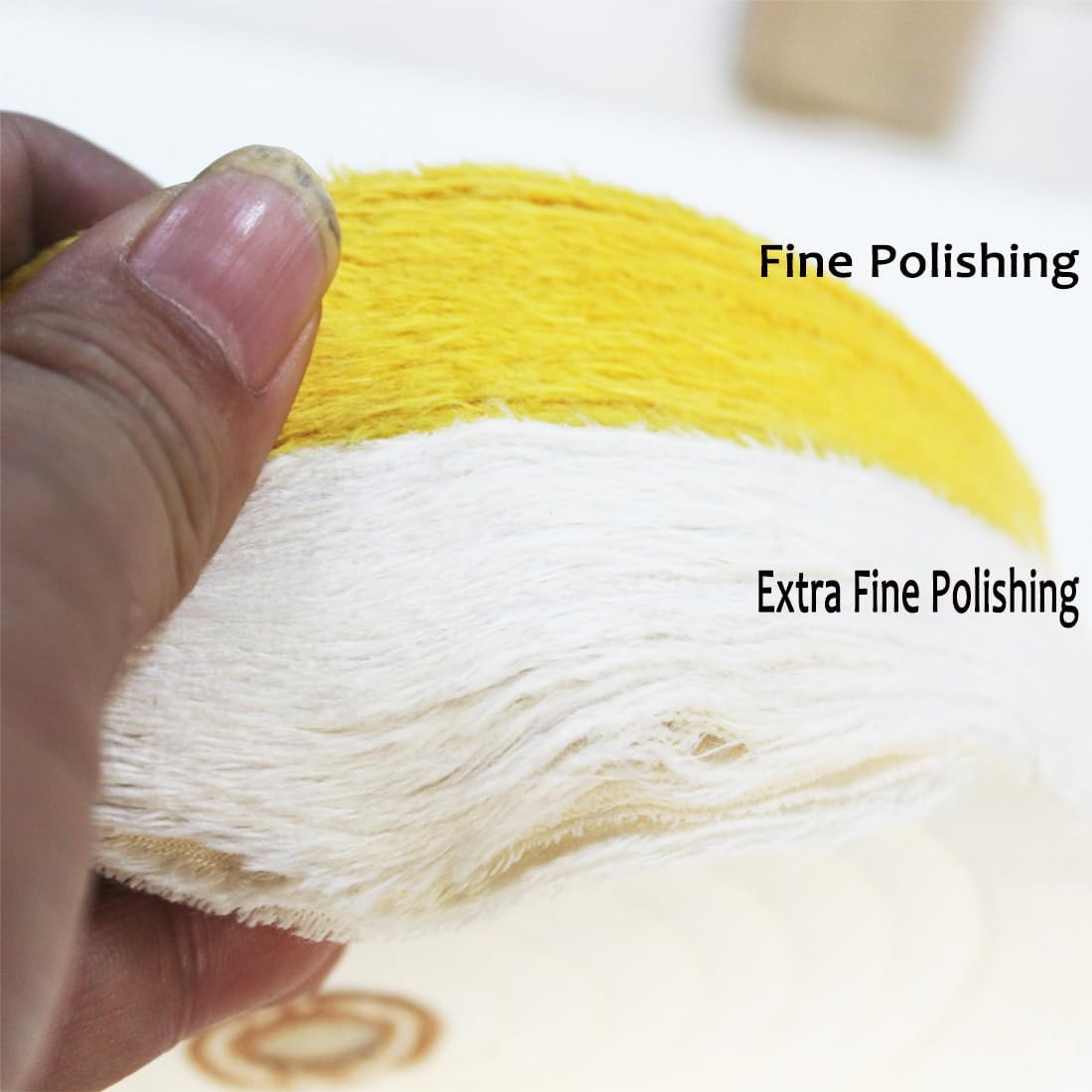 2 Pcs 8” Cotton Buffing Wheels for Bench Grinder | 5/8” Arbor Cotton Buffin…