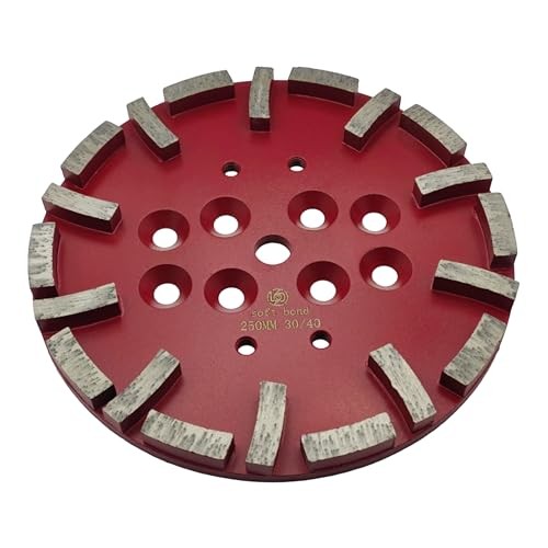 Diamond Grinding Plate for Concrete Floor, 10 Inch/40 30/40 S 30/40 Soft 30