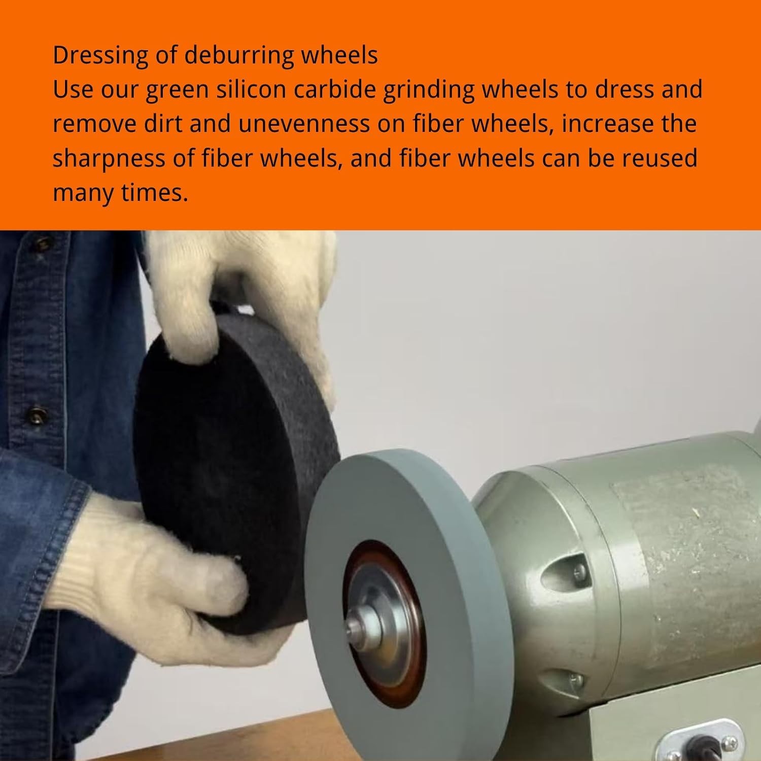 Durable Silicon Carbide Buffing Wheels – 6-Inch Nylon Polishing for Metal Work