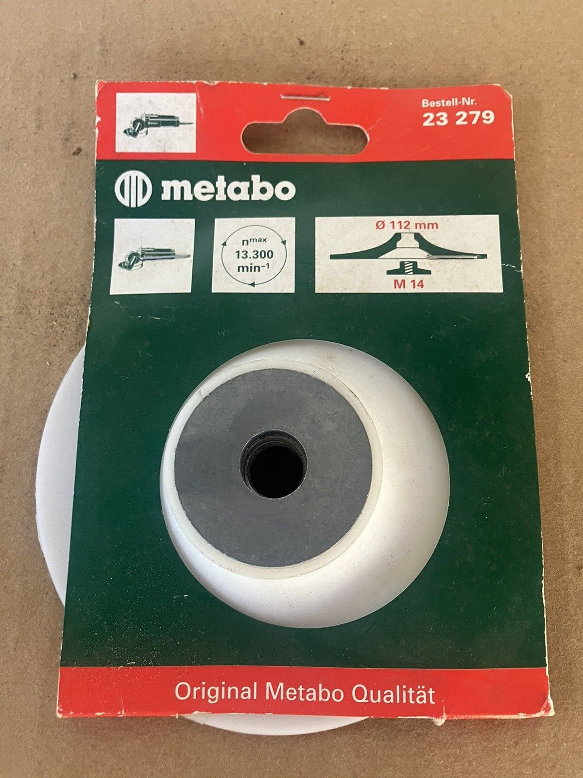 Metabo 23-279 Flexible Backing Pad 4-1/2″ 112mm M14 Nut Angle Grinder–Free Ship