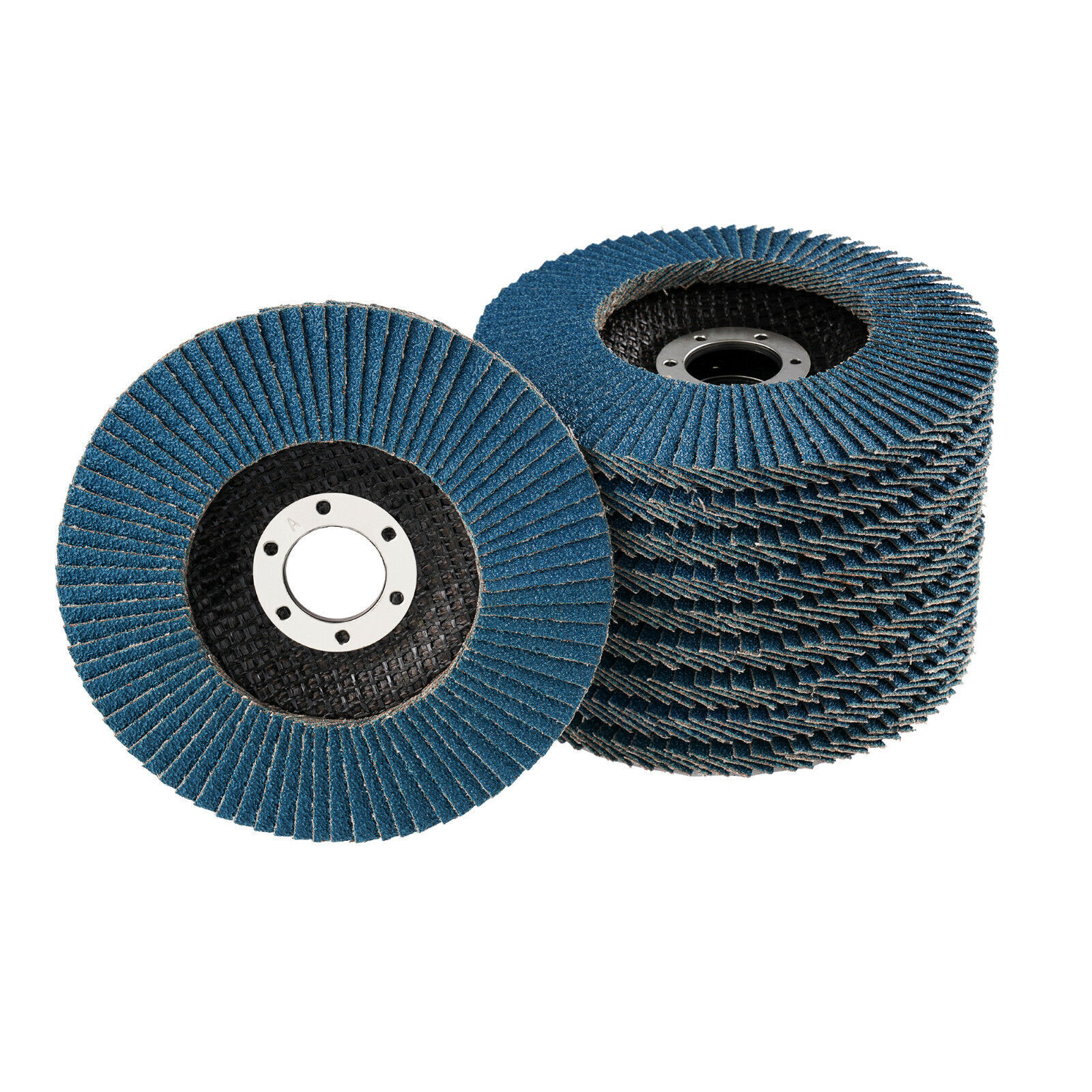 10 FLAP GRINDING SANDING DISCS 115mm 4.5″ 60 GRIT ANGLE WHEEL