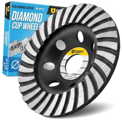 Diamond Concrete Grinding Wheel 4 1/2 Inch – Diamond Cup Ø 4 1/2 Inch Turbo
