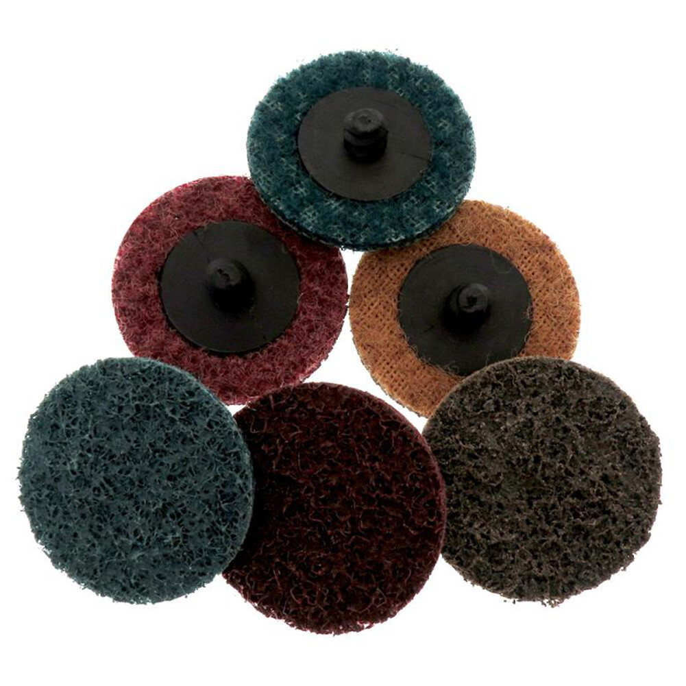 35/46/52Pcs/Set R-Type Sanding Discs Abrasive Roll Lock Sandpaper Tray Kits