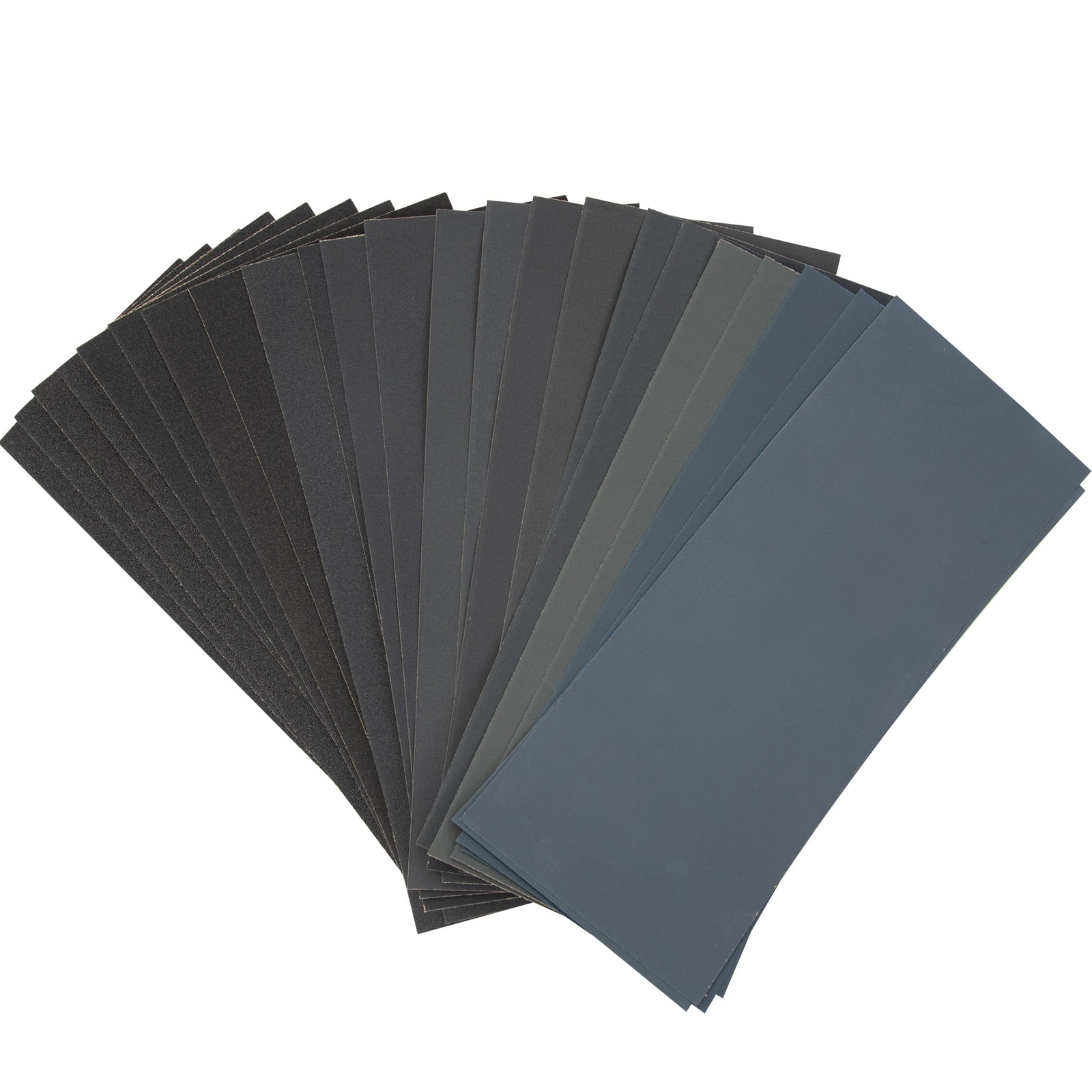 24 Pieces of Sandpaper with 12 Assorted Grits for Wet and Dry Sanding
