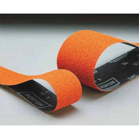 Norton Abrasives 69957344958 Sanding Belt, 3 In W, 132 In L, Coated, Ceramic,