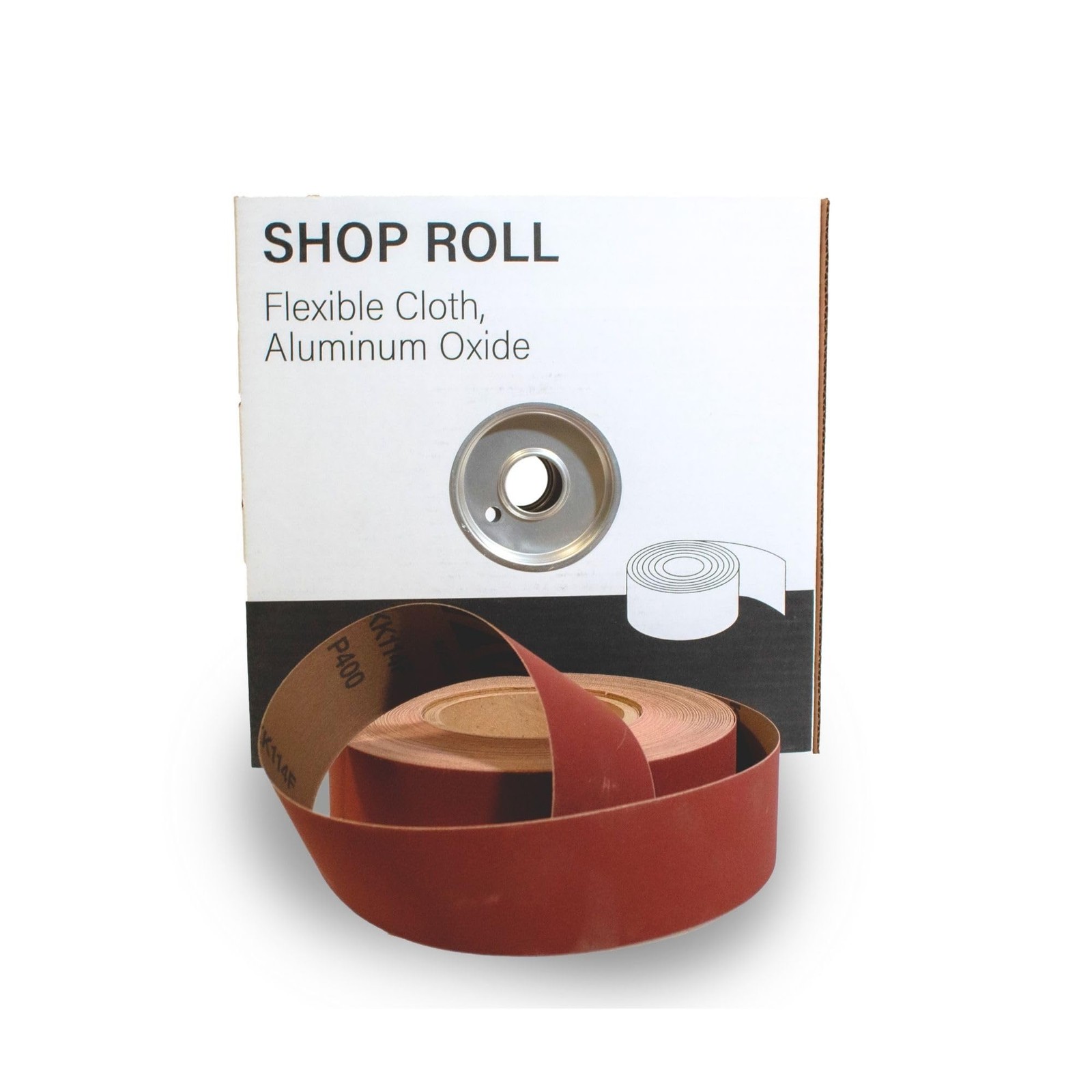 2″ x 50yd (150′), 80 Grit (Medium) Aluminum Oxide Sanding Roll, F-Weight Cott…