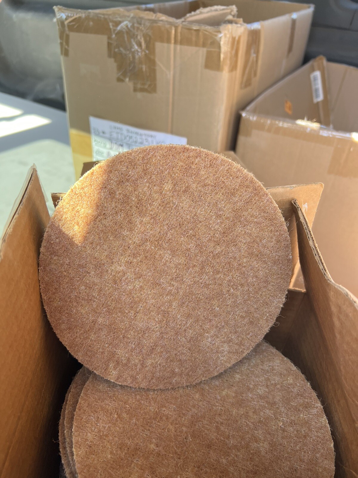 (25) Pc NORTON Bear-Tex 7″ A/O Ao Coarse Speed-Grip Surface Blending Disk 55027