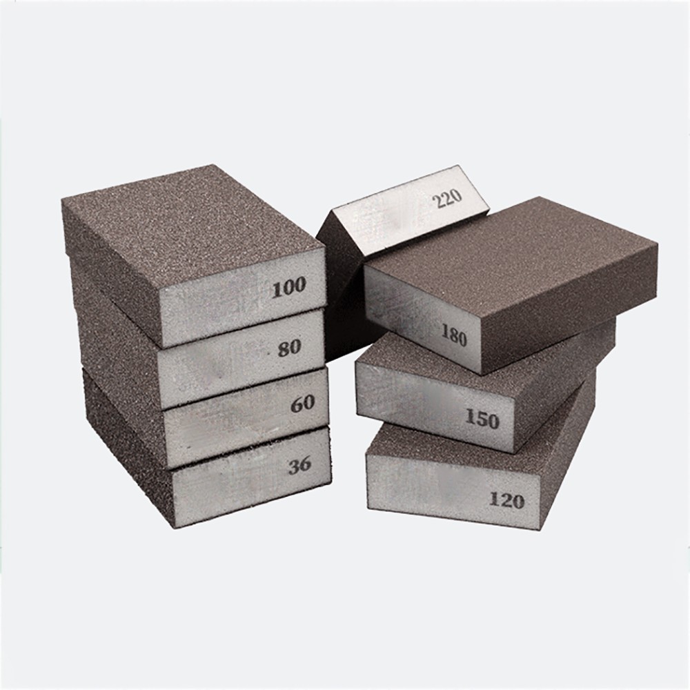 Sponge Sand Blocks Wet Dry Square Polishing Sanding Blocks 80-1000 Grit Metric