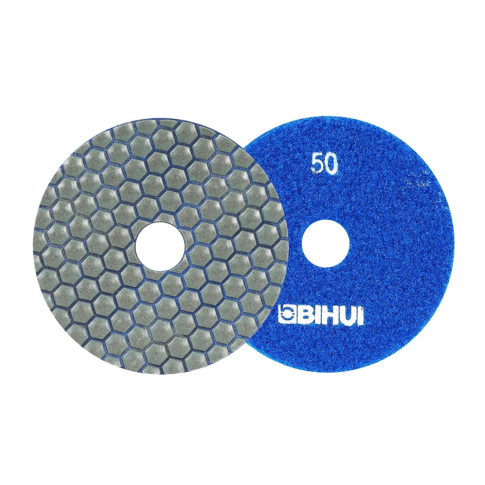BIHUI 4″ Diamond Polishing Pad, 50 Grit – DPP405