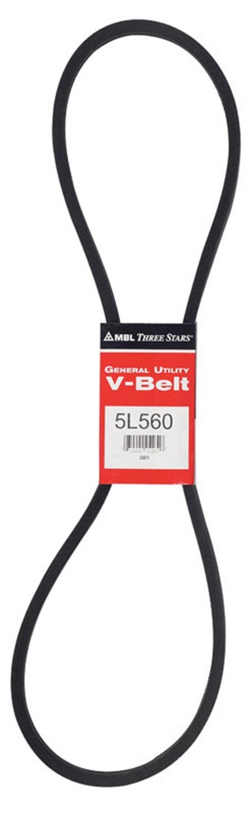 Mitsuboshi 5L560A Black V-Belt 56 L x 0.63 W in. for Fractional Horsepower Motor