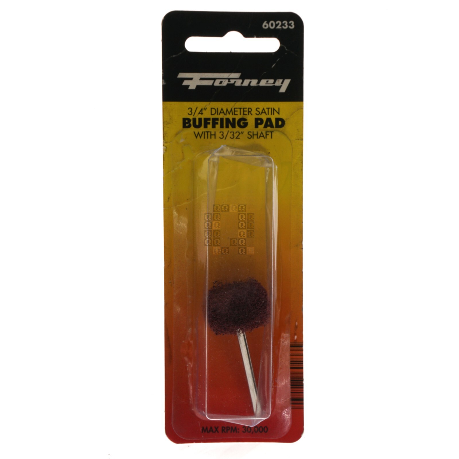 Forney Industries 60233 3/4″ Diameter Satin Buffing Polishing Pad, 3/32″ Shaft