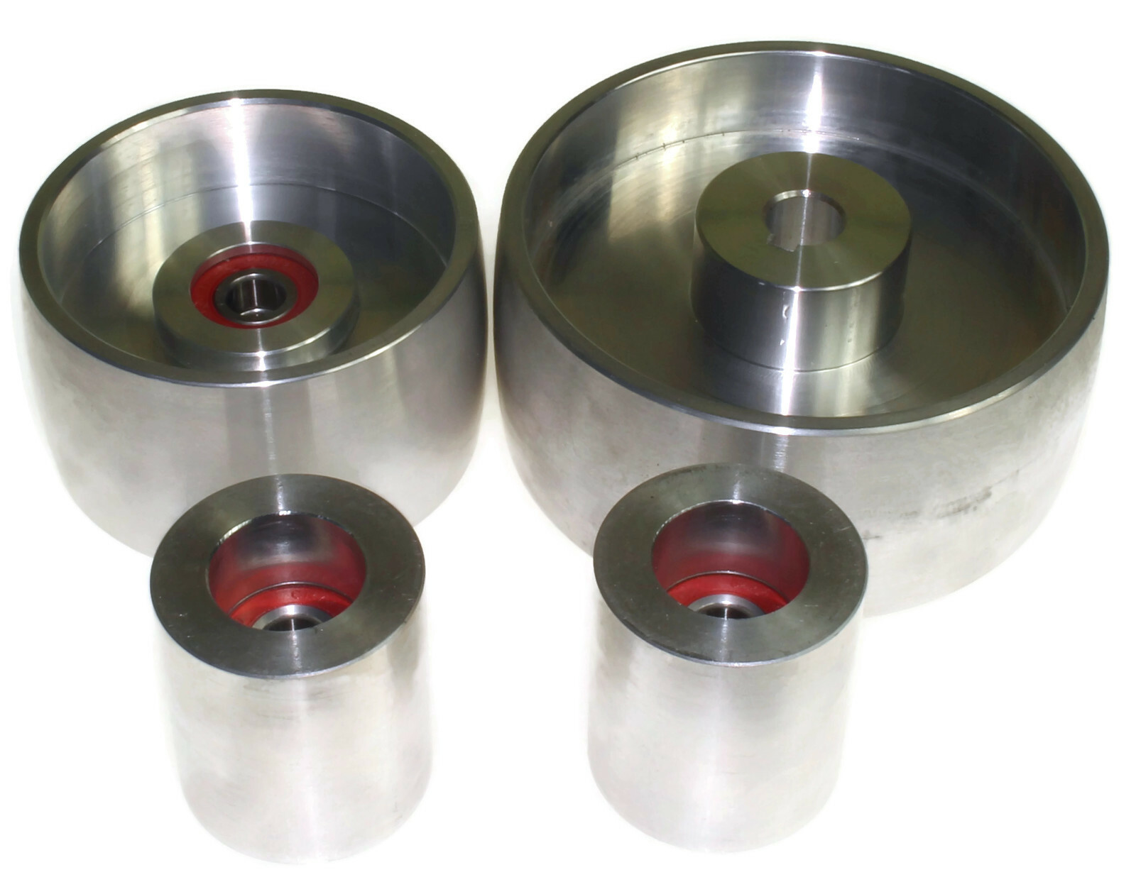 Belt Grinder wheel set knife grinder 5″ Drive-5/8″ shaft, 4″ tracking, 2″ Idler