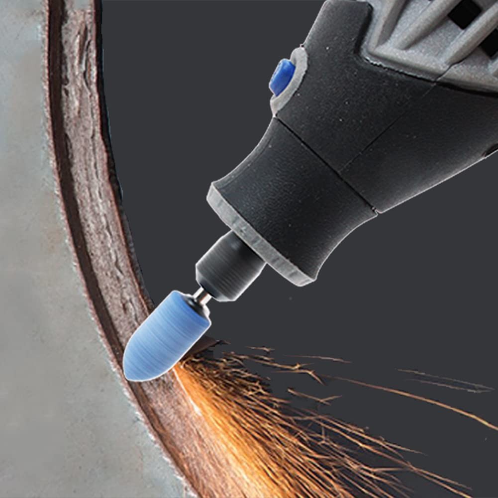 AUTOTOOLHOME 1/8″ Shank Abrasive Mounted Stone Grinding Bits Sanding Drill…