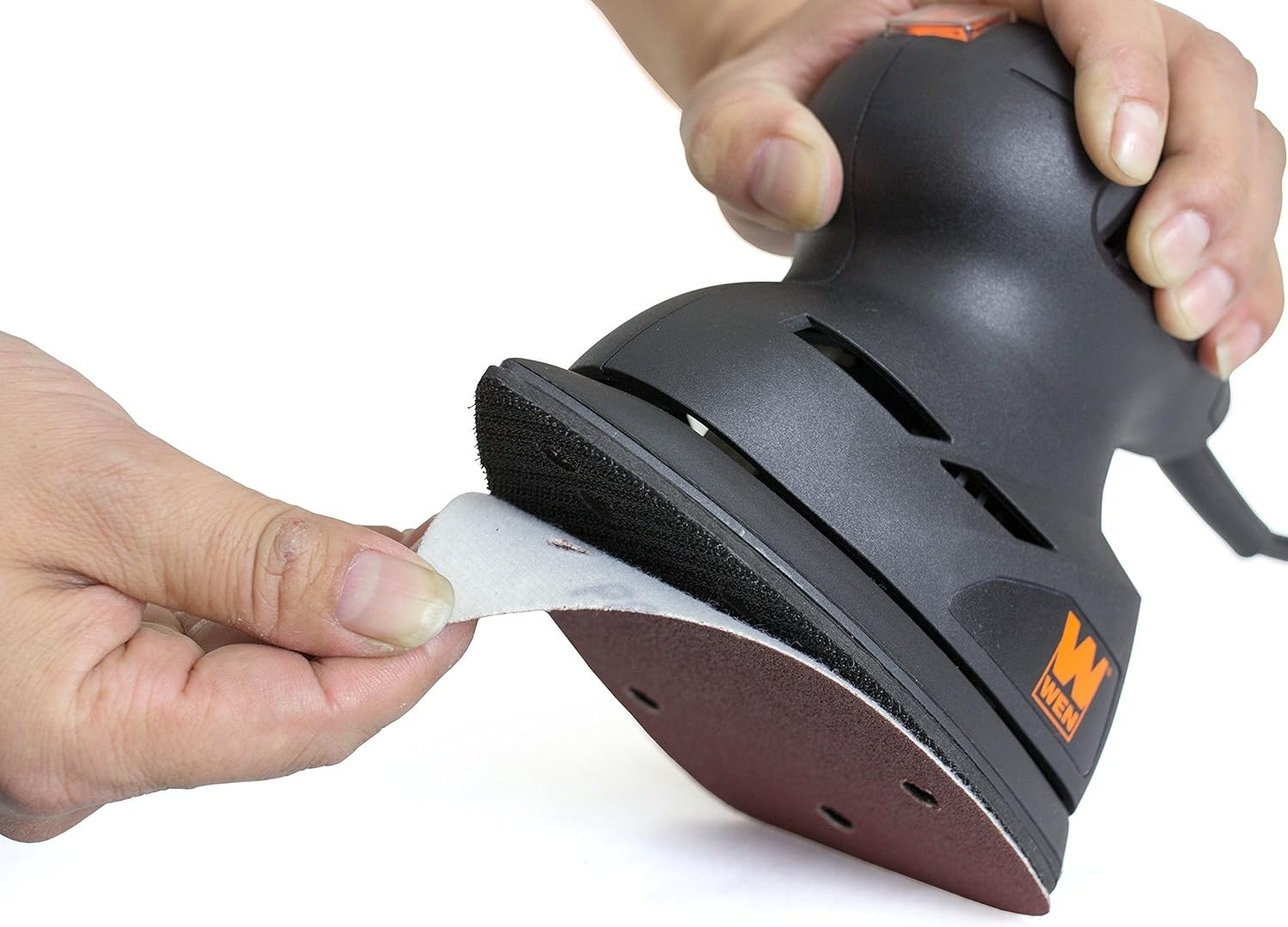WEN 6301SP Palm Sander Sandpaper (12 Pack), 3.75 x 5.5 inches, Assorted