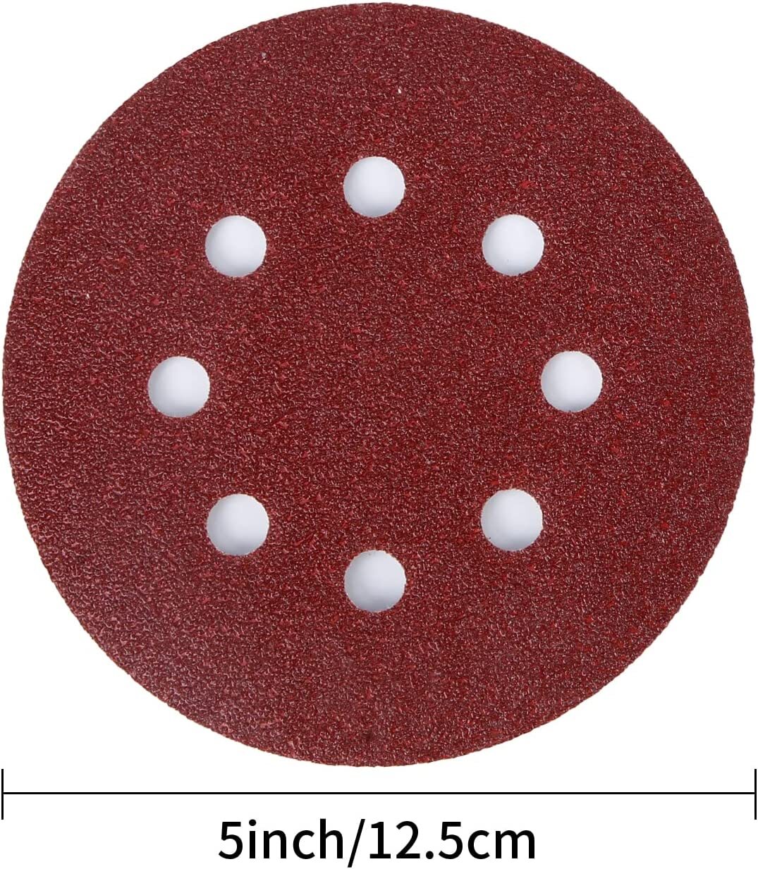 60PCS 5 Inch 8 Hole Hook and Loop Sanding Discs 240-1000 Grit Orbital Sandpaperr