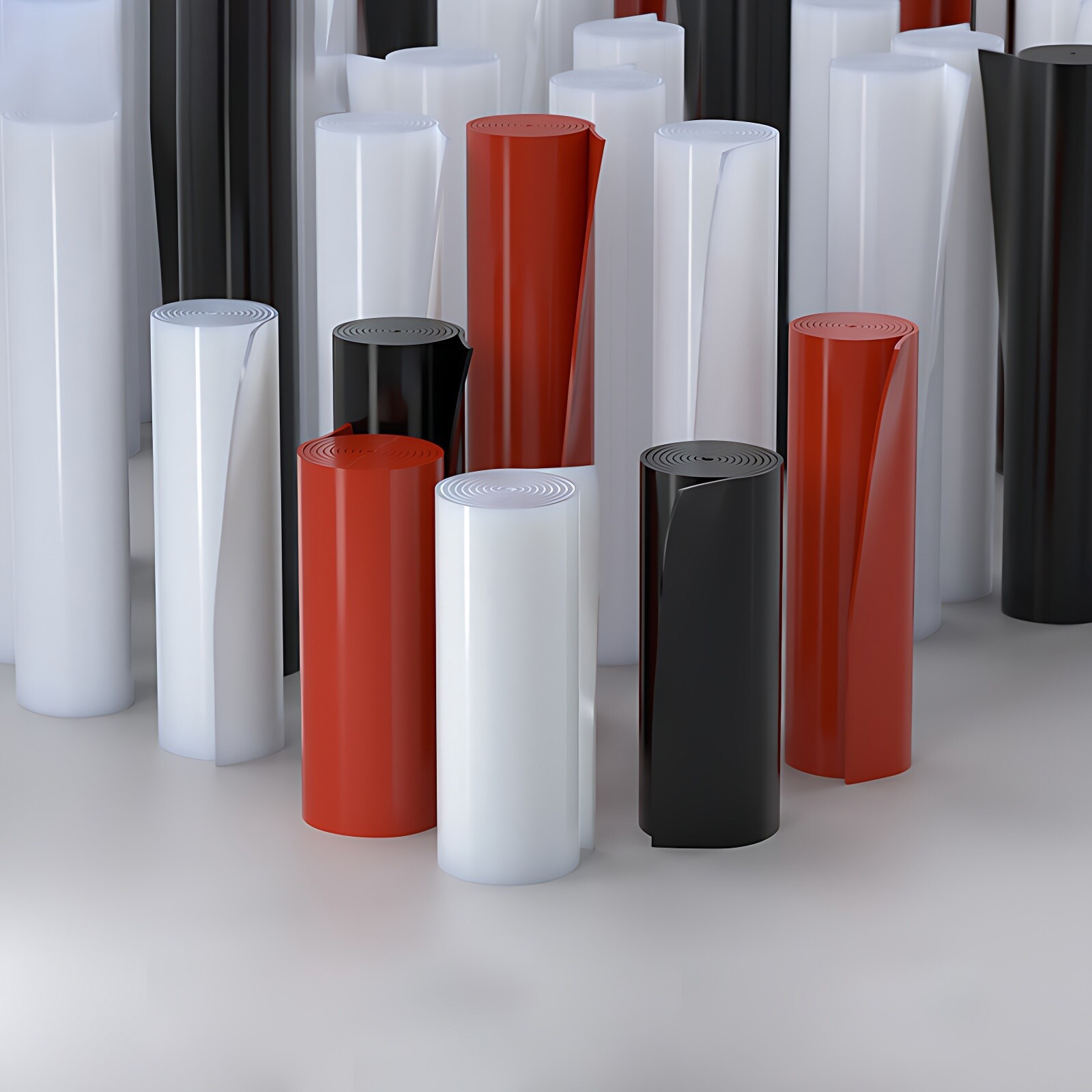 Silicone Sheet 0.1mm – 6mm Thick 500mm Wide 500mm Long Black/Clear/White/Red