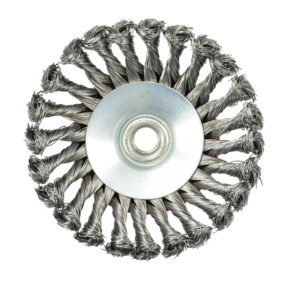 3x 125mm M14 Wire Conical Brush for Angle Grinder