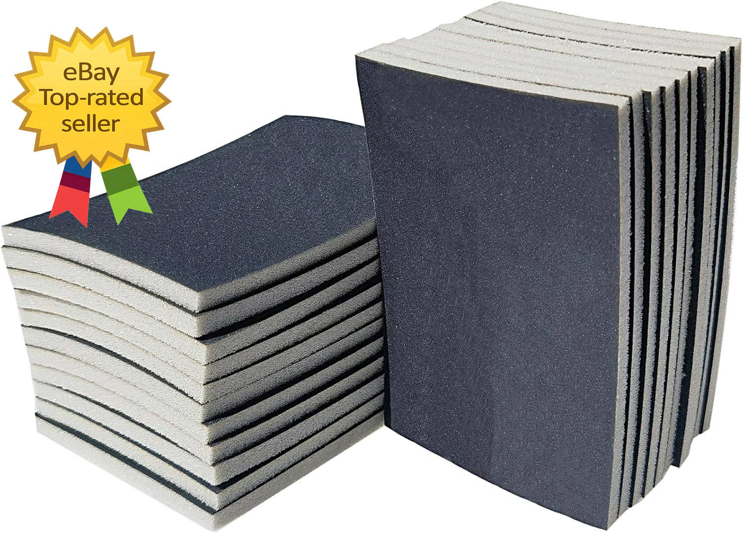 20 PCS 3 X 4 Inch 600 Grit Sanding Sponge Ultra Fine Foam Sander Pads