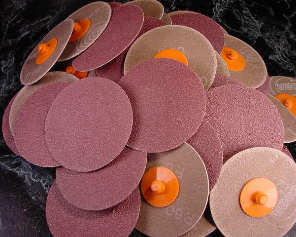 50pc 3 ” ROLL LOCK SANDING DISC 60 GRIT Made in USA Heavy Duty sand inch