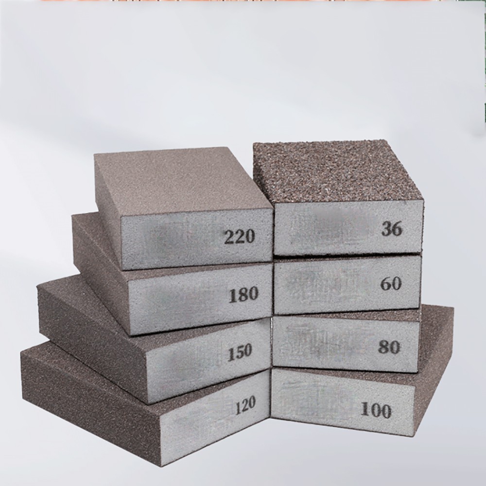 Sponge Sand Blocks Wet Dry Square Polishing Sanding Blocks 80-1000 Grit Metric