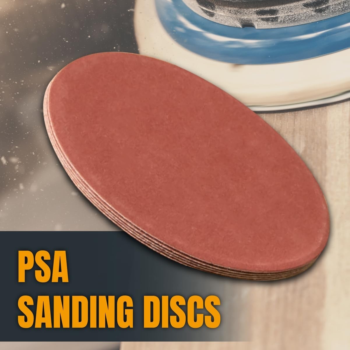 Efficient 6″ 120 Grit Aluminum Oxide Self-Stick Sanding Discs – 20 Count