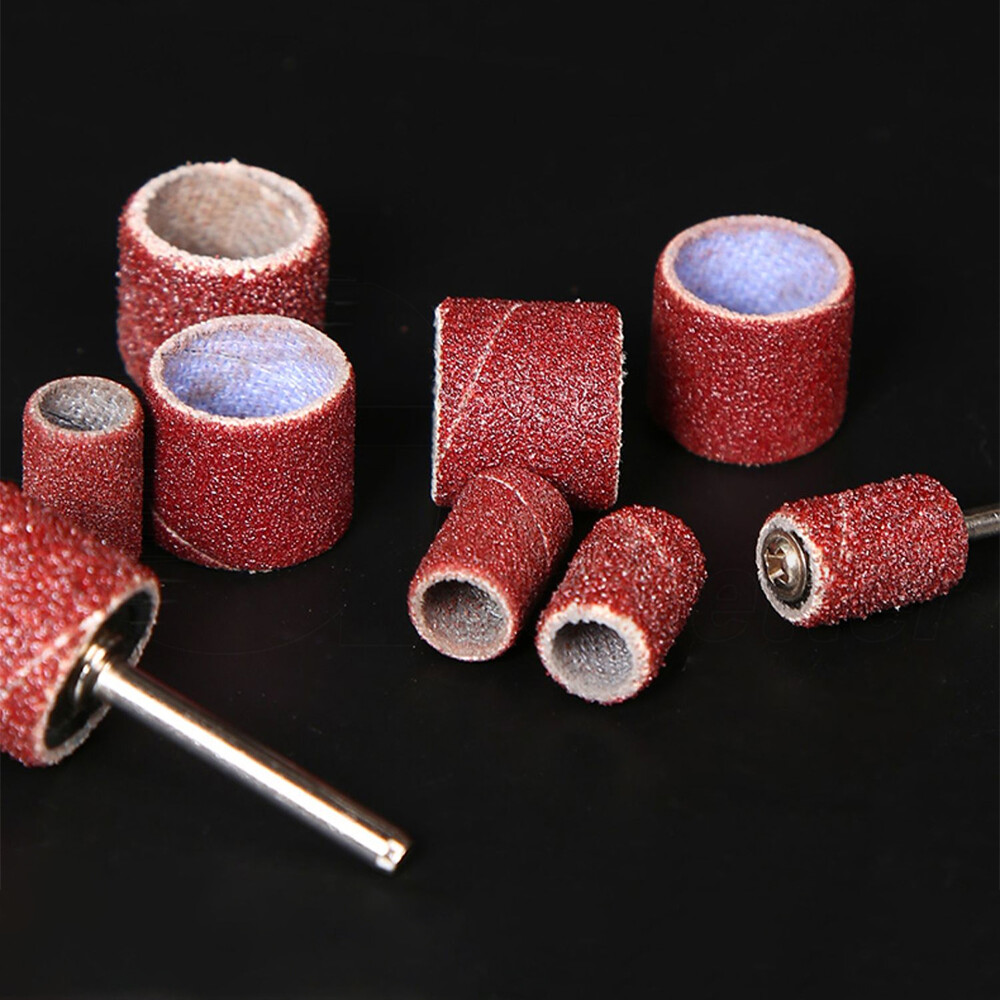 Sanding Bands Nail Drill Bit Sanding Drum Kit 80-600 Grit For Dremel Rotary Tool