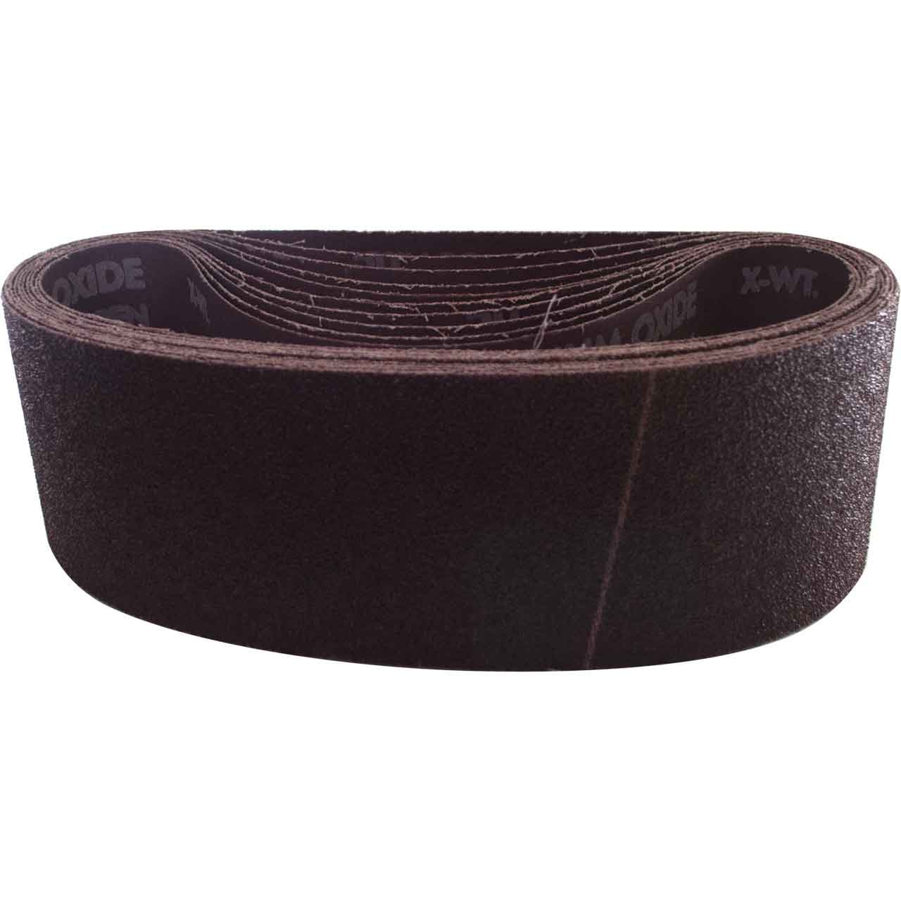 Norton 78072727926 3×21” Gemini R255 AO Cloth Portable Belts 50 Grit 10 pk