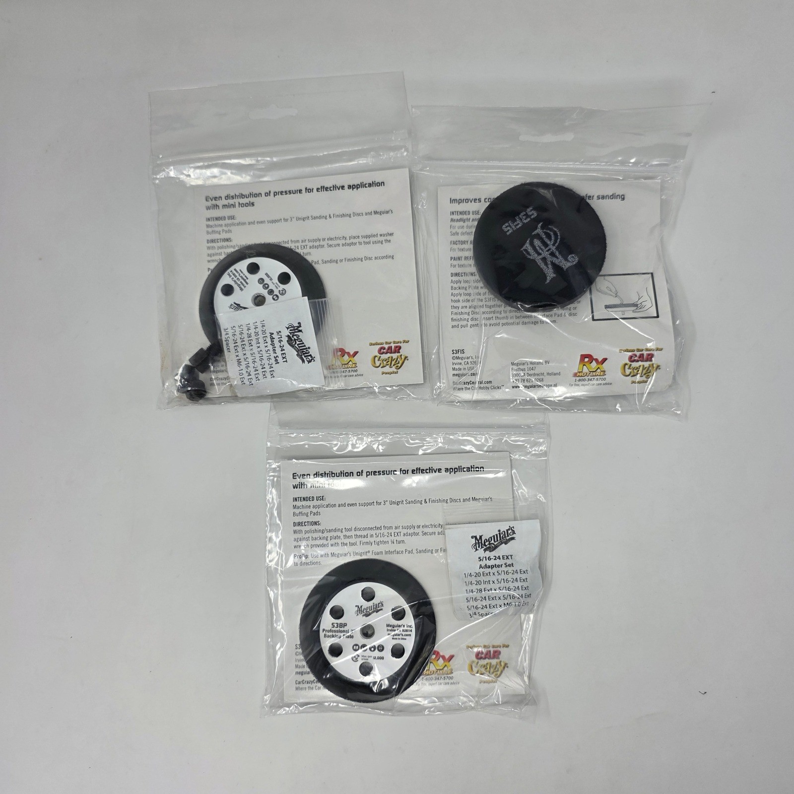 Meguiar’s Professional Unigrit Finishing System Kit CP Polishers Sanding Discs