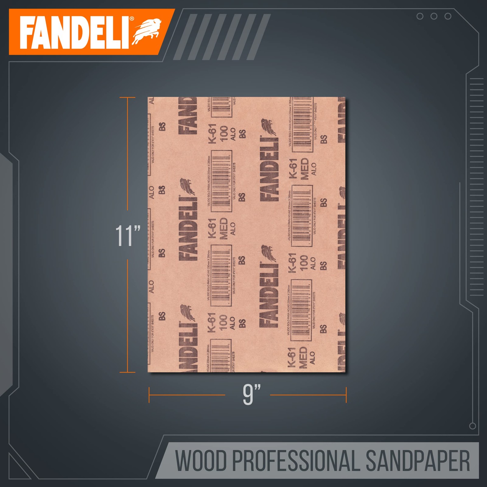 | Wood Sanding Paper | 220 Grit | 25 Sheets of 9” x 11” | Sanding Wood by H…