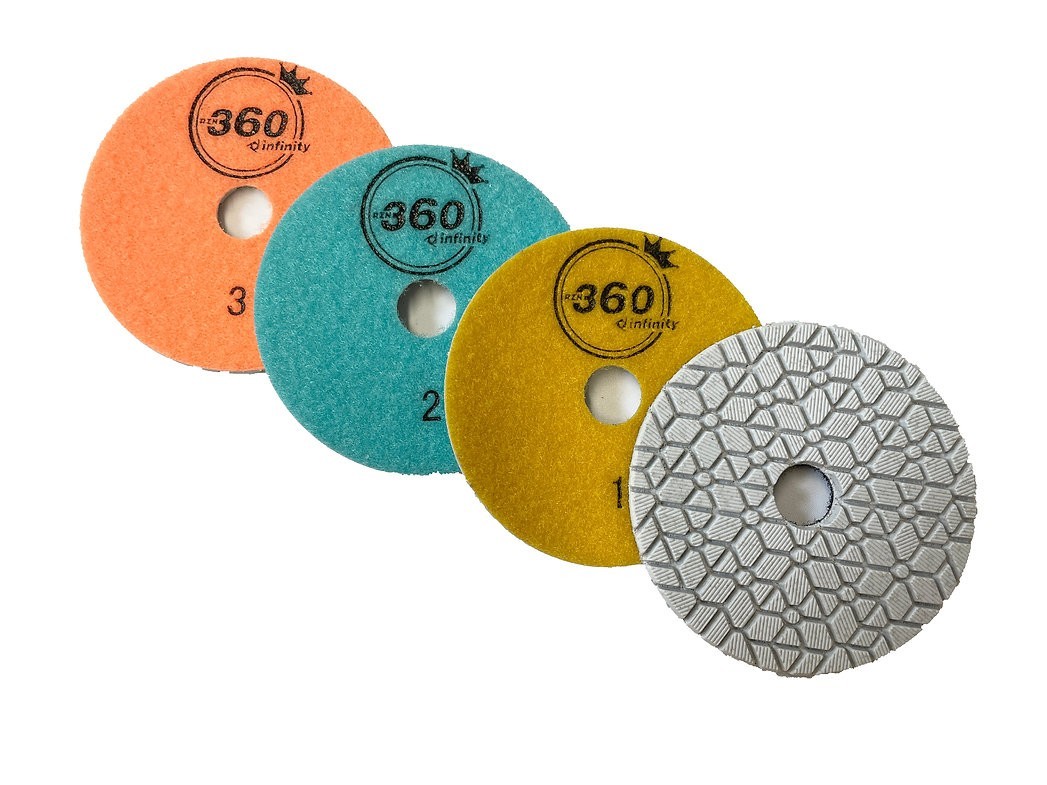 4″ 360 GEO 3 Step Polishing Pads #3