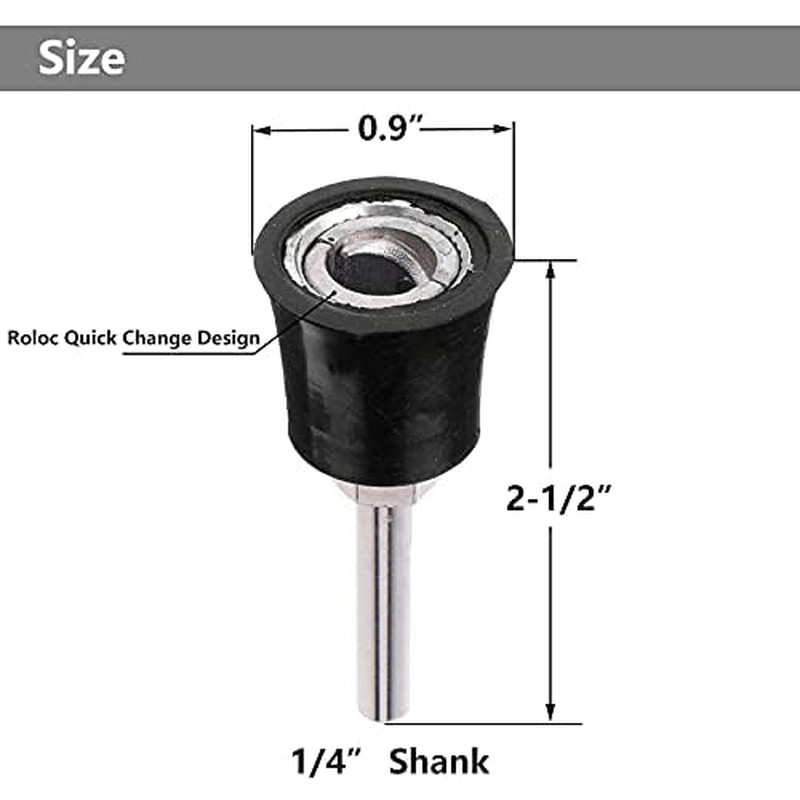 2Pcs 1-Inch Sanding Pad Roll Lock Disc Holder Quick Change Roll Lock Sanding Dis